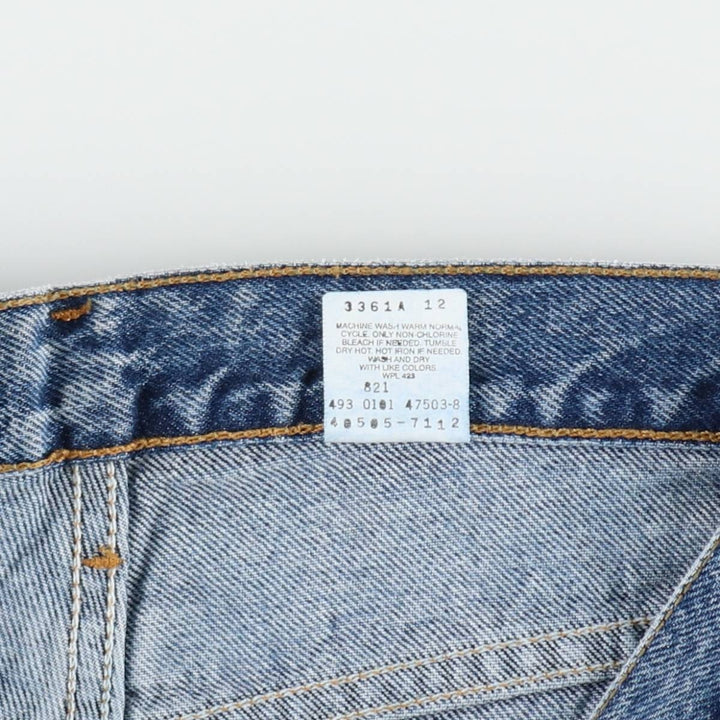 00'S Levi's 505 REGULAR FIT STRAIGHT LEG tapered denim pants for men, size w32 cotton blue type Vintage Second Hand