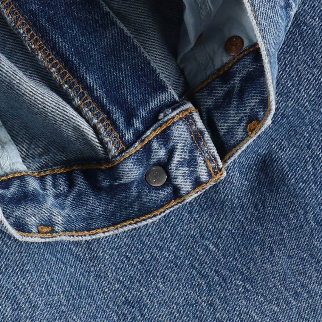 00'S Levi's 505 REGULAR FIT STRAIGHT LEG tapered denim pants for men, size w32 cotton blue type Vintage Second Hand