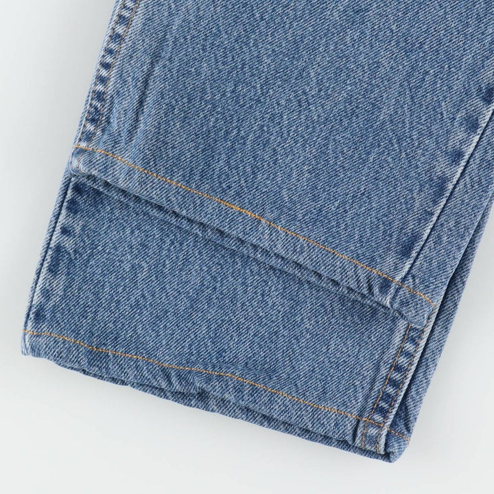 00'S Levi's 505 REGULAR FIT STRAIGHT LEG tapered denim pants for men, size w32 cotton blue type Vintage Second Hand