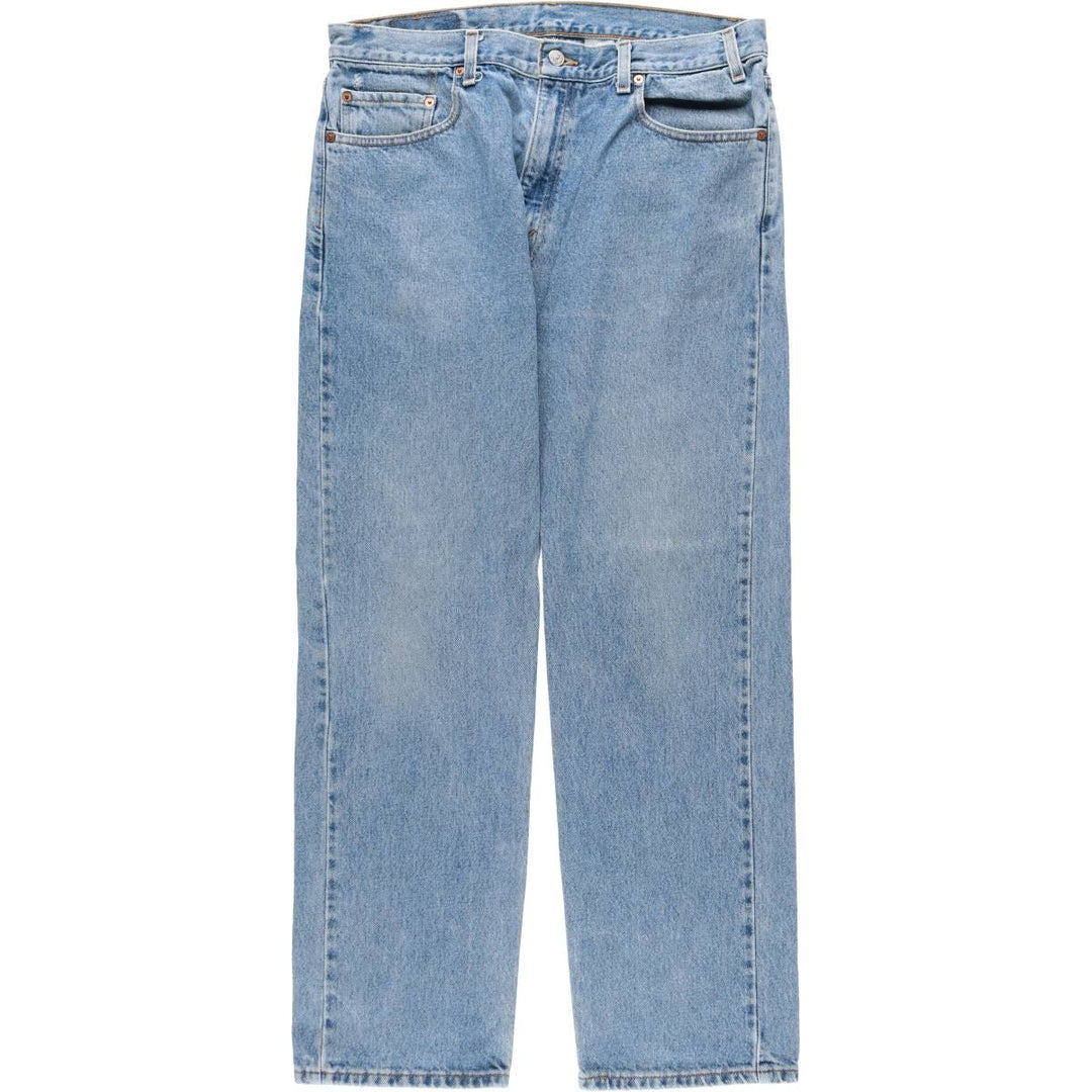 90'S Levi's 505 REGULAR FIT STRAIGHT LEG tapered denim pants for men, w35 equivalent, vintage cotton blue type Vintage Second Hand