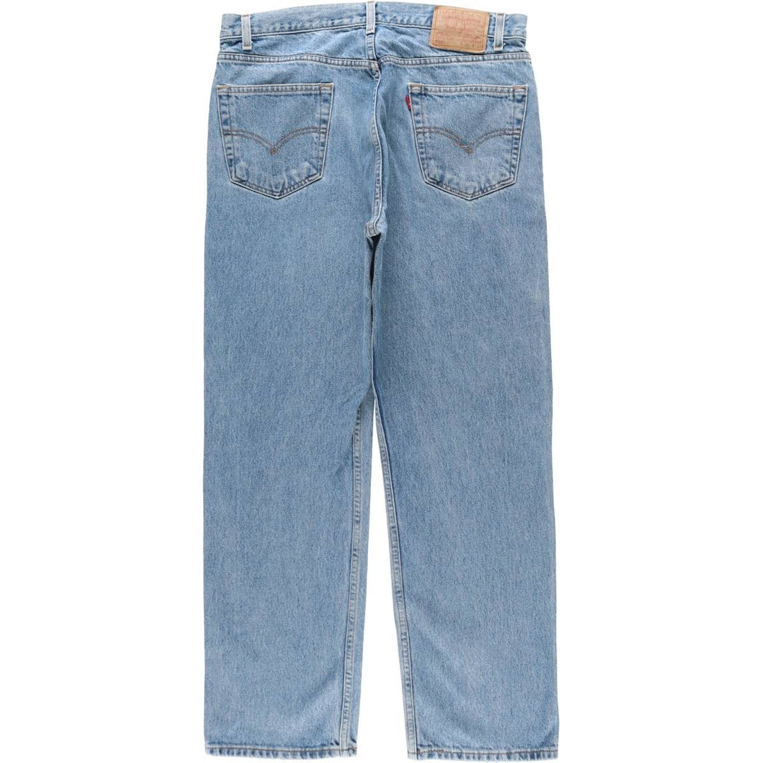 90'S Levi's 505 REGULAR FIT STRAIGHT LEG tapered denim pants for men, w35 equivalent, vintage cotton blue type Vintage Second Hand