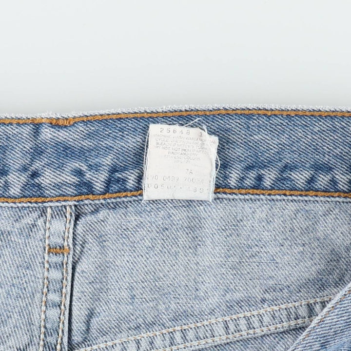90'S Levi's 505 REGULAR FIT STRAIGHT LEG tapered denim pants for men, w35 equivalent, vintage cotton blue type Vintage Second Hand