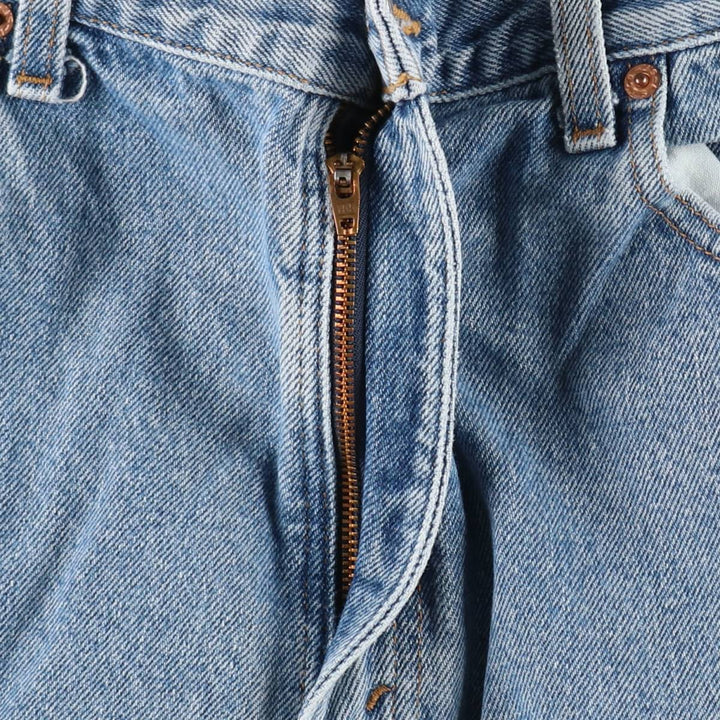 90'S Levi's 505 REGULAR FIT STRAIGHT LEG tapered denim pants for men, w35 equivalent, vintage cotton blue type Vintage Second Hand