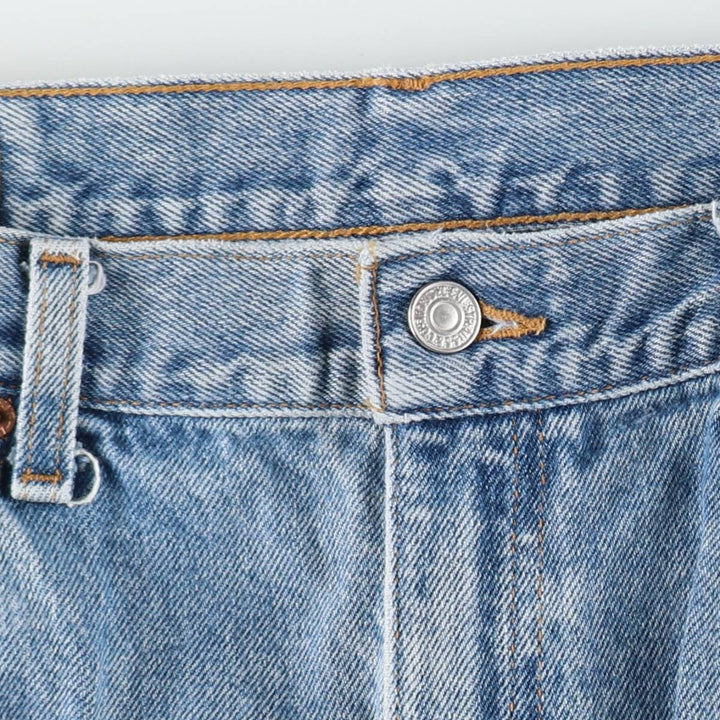 90'S Levi's 505 REGULAR FIT STRAIGHT LEG tapered denim pants for men, w35 equivalent, vintage cotton blue type Vintage Second Hand