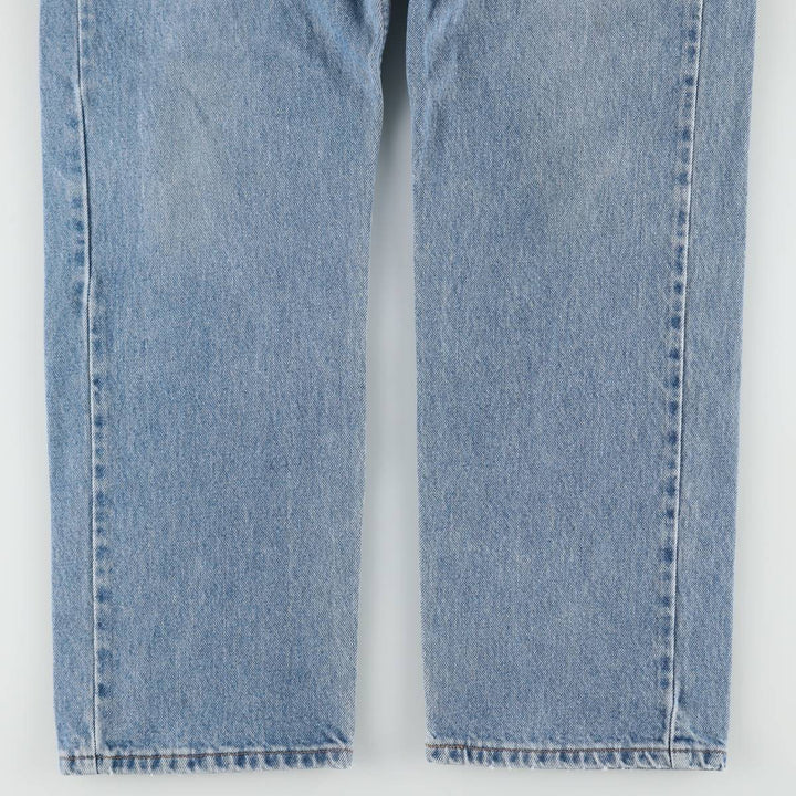 90'S Levi's 505 REGULAR FIT STRAIGHT LEG tapered denim pants for men, w35 equivalent, vintage cotton blue type Vintage Second Hand
