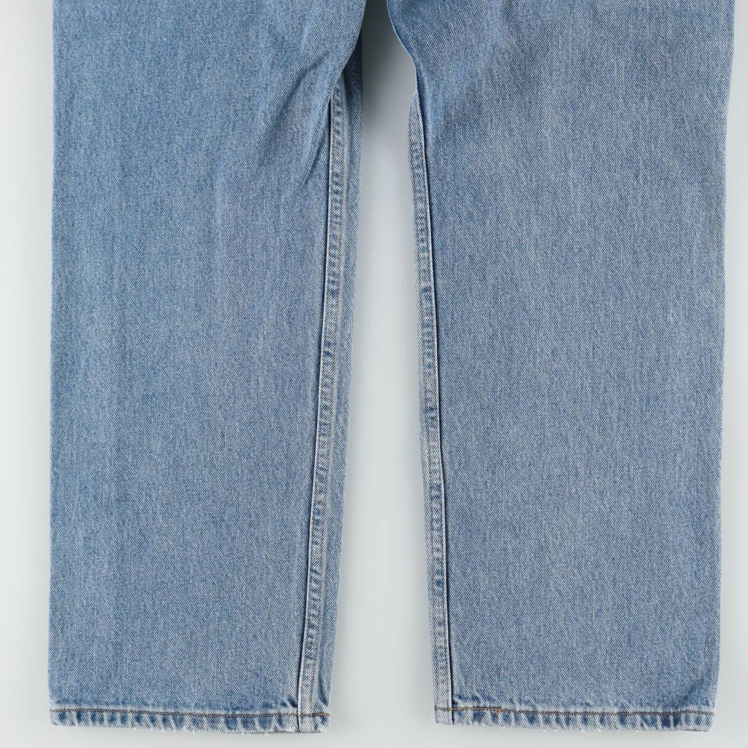 90'S Levi's 505 REGULAR FIT STRAIGHT LEG tapered denim pants for men, w35 equivalent, vintage cotton blue type Vintage Second Hand