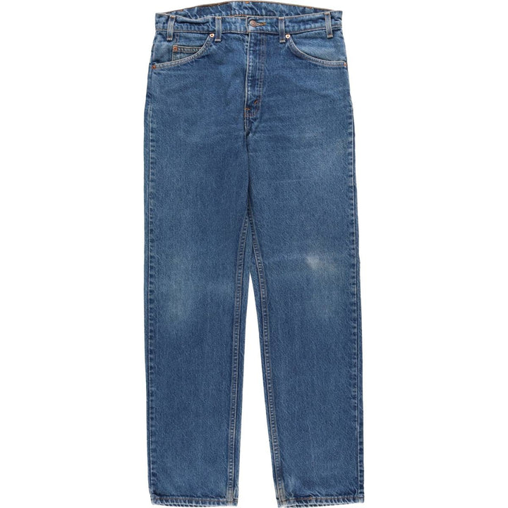 90'S Levi's 505 REGULAR FIT STRAIGHT LEG Orange Tab Tapered Denim Pants Men's W33 Vintage cotton blue type Vintage Second Hand