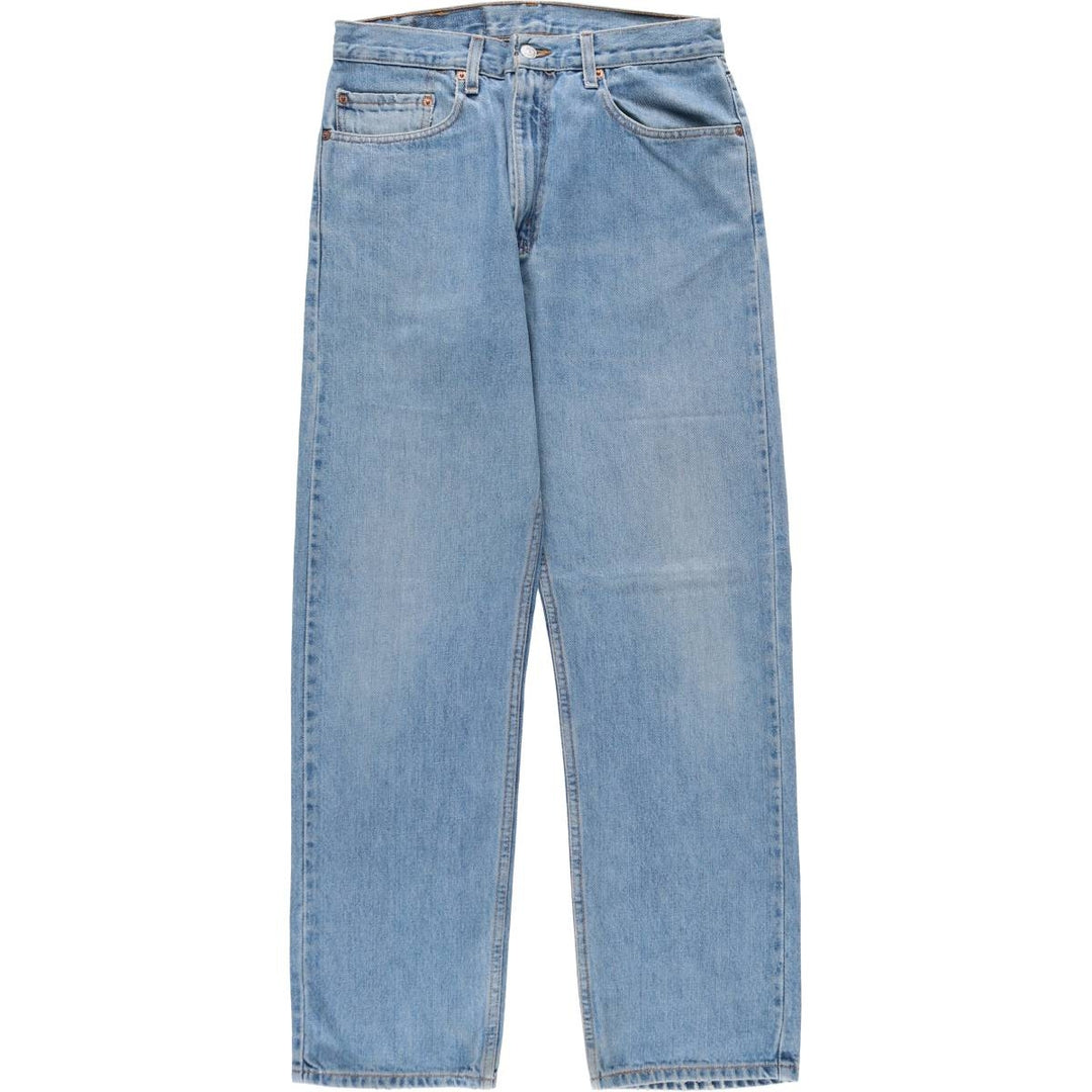 00'S Levi's 505 REGULAR FIT STRAIGHT LEG tapered denim pants for men, size w32 cotton blue type Vintage Second Hand