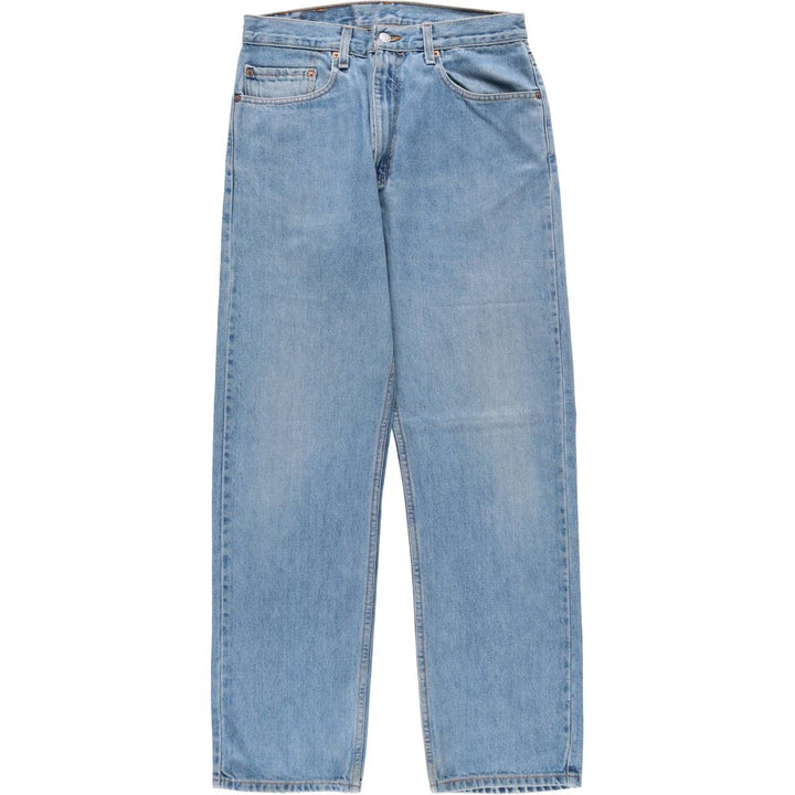 00'S Levi's 505 REGULAR FIT STRAIGHT LEG tapered denim pants for men, size w32 cotton blue type Vintage Second Hand