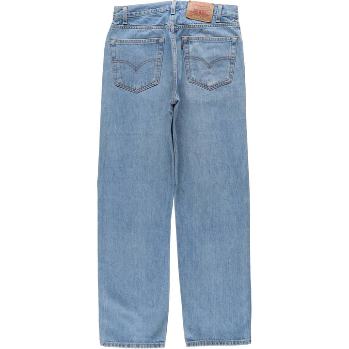 00'S Levi's 505 REGULAR FIT STRAIGHT LEG tapered denim pants for men, size w32 cotton blue type Vintage Second Hand