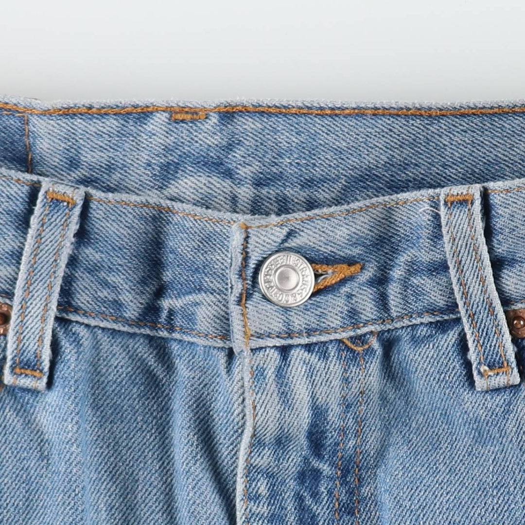 00'S Levi's 505 REGULAR FIT STRAIGHT LEG tapered denim pants for men, size w32 cotton blue type Vintage Second Hand