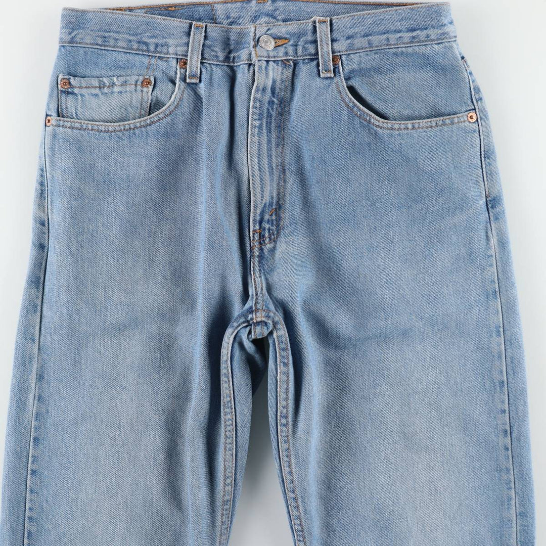 00'S Levi's 505 REGULAR FIT STRAIGHT LEG tapered denim pants for men, size w32 cotton blue type Vintage Second Hand