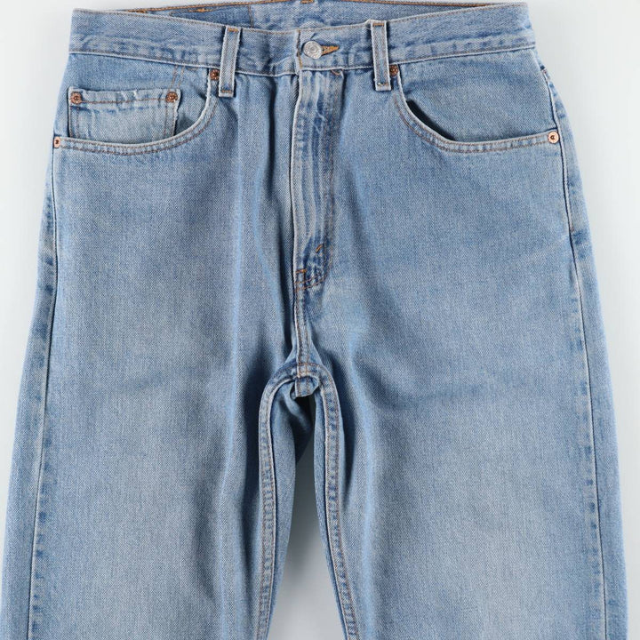 00'S Levi's 505 REGULAR FIT STRAIGHT LEG tapered denim pants for men, size w32 cotton blue type Vintage Second Hand