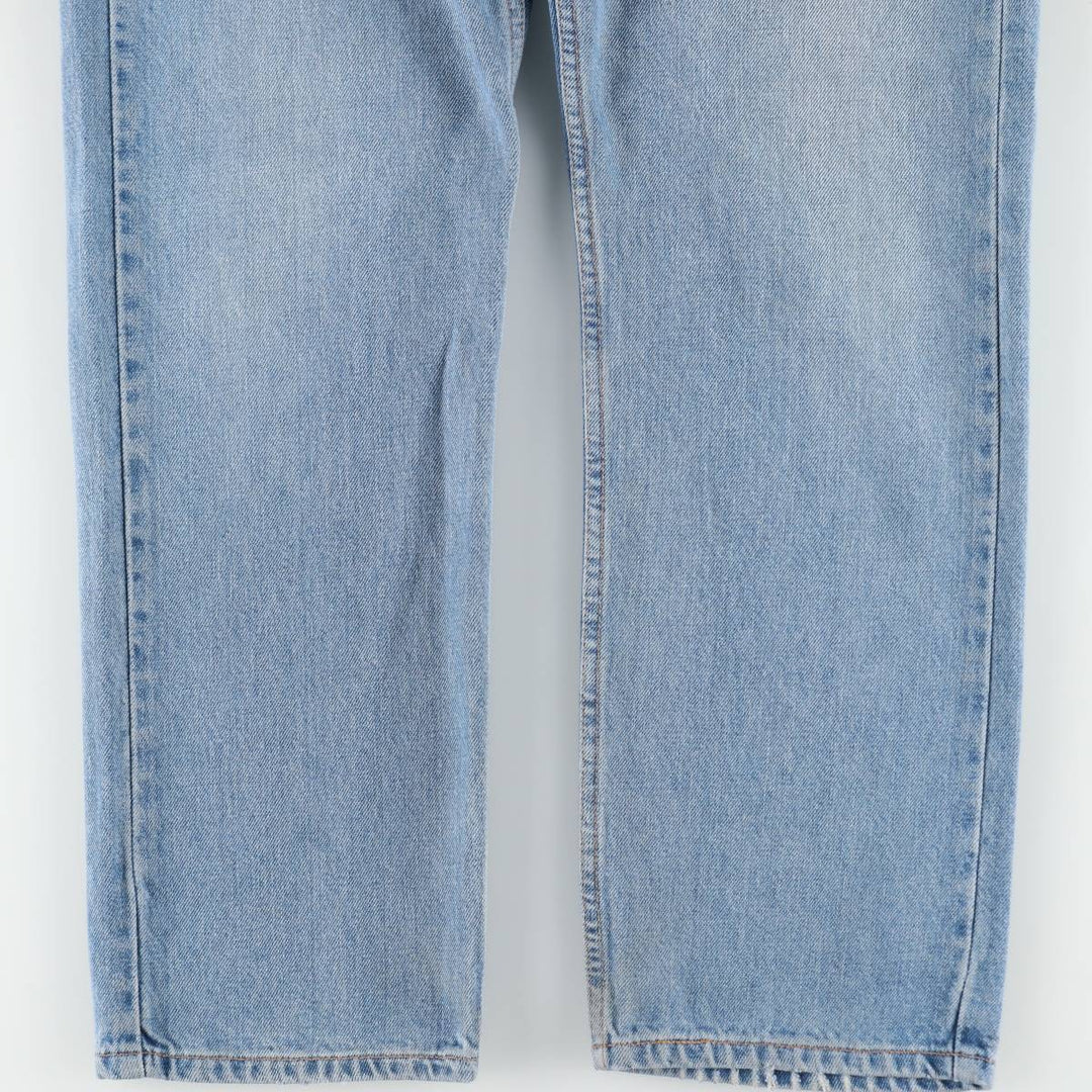 00'S Levi's 505 REGULAR FIT STRAIGHT LEG tapered denim pants for men, size w32 cotton blue type Vintage Second Hand
