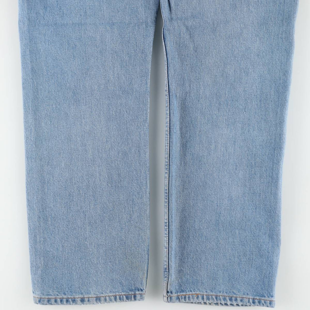 00'S Levi's 505 REGULAR FIT STRAIGHT LEG tapered denim pants for men, size w32 cotton blue type Vintage Second Hand