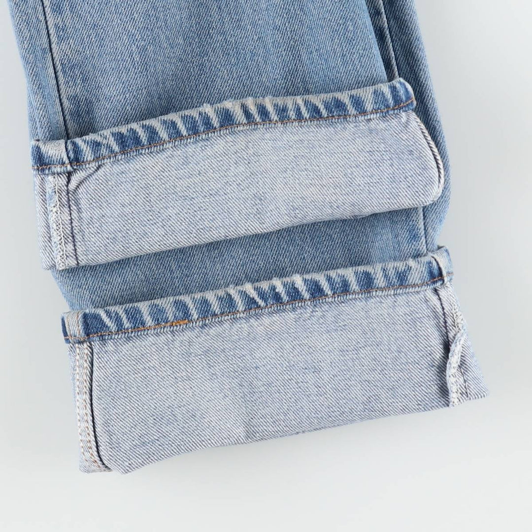 00'S Levi's 505 REGULAR FIT STRAIGHT LEG tapered denim pants for men, size w32 cotton blue type Vintage Second Hand