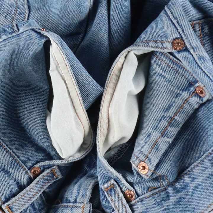00'S Levi's 505 REGULAR FIT STRAIGHT LEG tapered denim pants for men, size w32 cotton blue type Vintage Second Hand