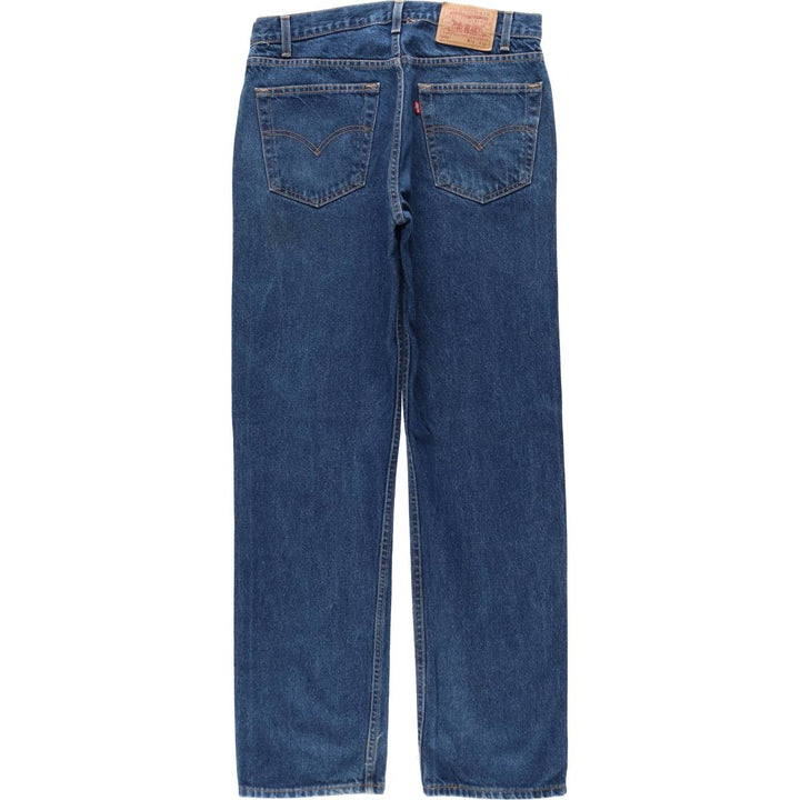 90'S Levi's 505 REGULAR FIT STRAIGHT LEG tapered denim pants for men, size W34, vintage cotton blue type Vintage Second Hand