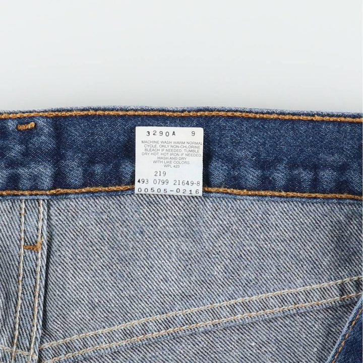 90'S Levi's 505 REGULAR FIT STRAIGHT LEG tapered denim pants for men, size W34, vintage cotton blue type Vintage Second Hand