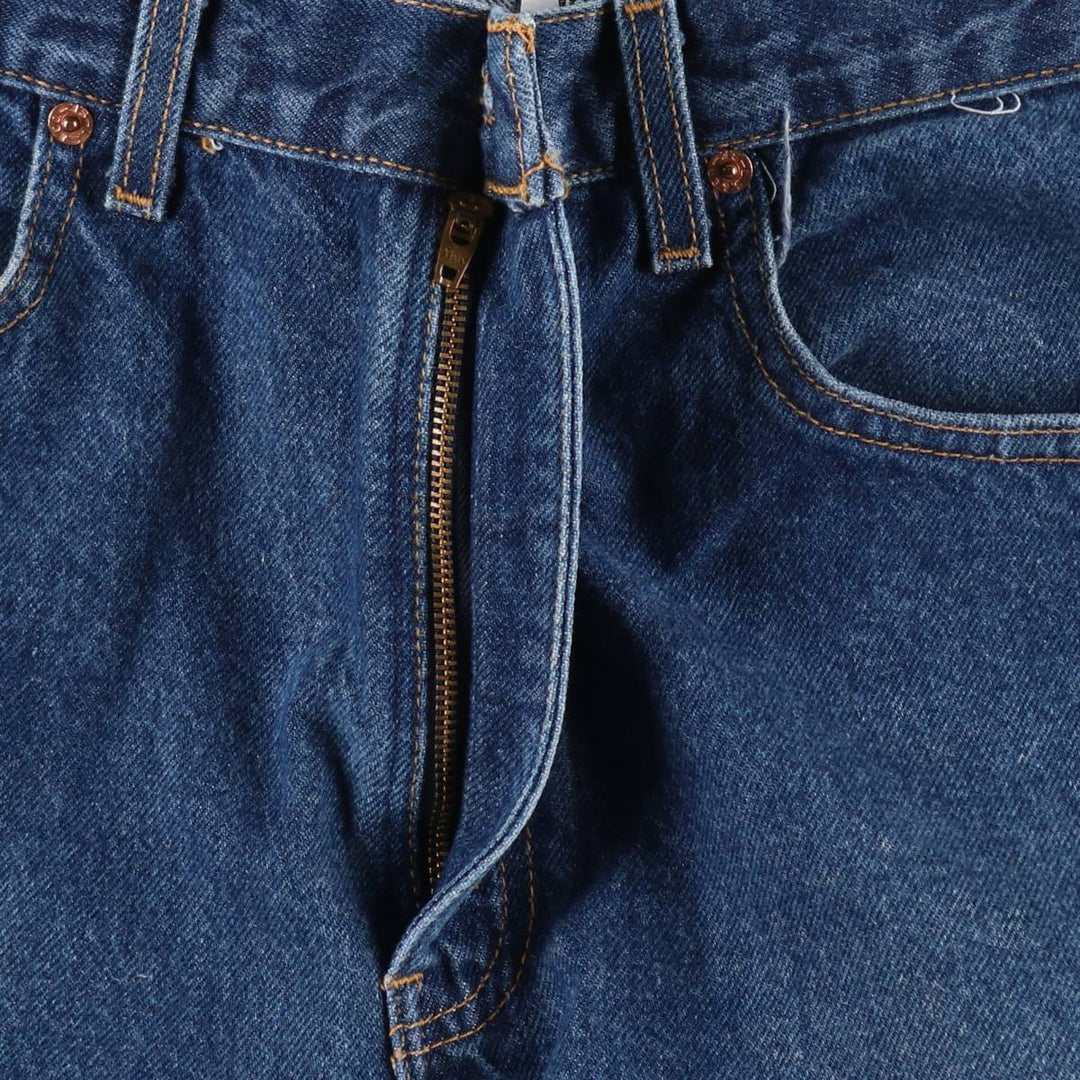90'S Levi's 505 REGULAR FIT STRAIGHT LEG tapered denim pants for men, size W34, vintage cotton blue type Vintage Second Hand