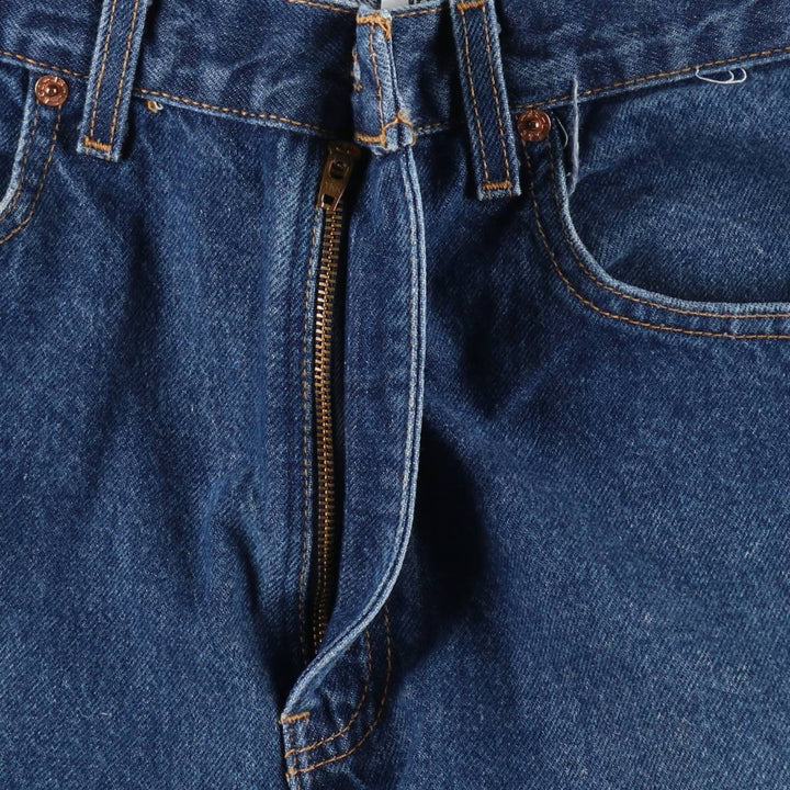 90'S Levi's 505 REGULAR FIT STRAIGHT LEG tapered denim pants for men, size W34, vintage cotton blue type Vintage Second Hand