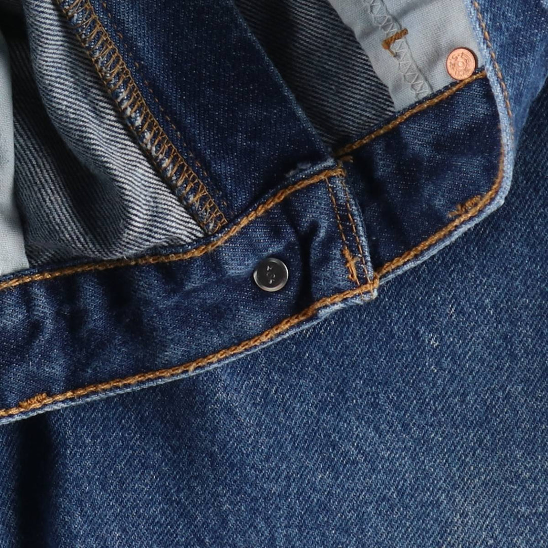 90'S Levi's 505 REGULAR FIT STRAIGHT LEG tapered denim pants for men, size W34, vintage cotton blue type Vintage Second Hand
