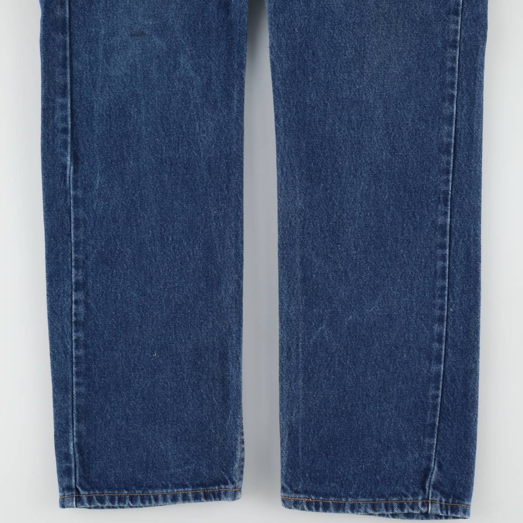 90'S Levi's 505 REGULAR FIT STRAIGHT LEG tapered denim pants for men, size W34, vintage cotton blue type Vintage Second Hand