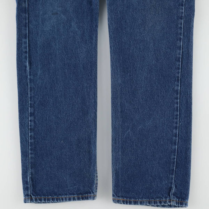 90'S Levi's 505 REGULAR FIT STRAIGHT LEG tapered denim pants for men, size W34, vintage cotton blue type Vintage Second Hand
