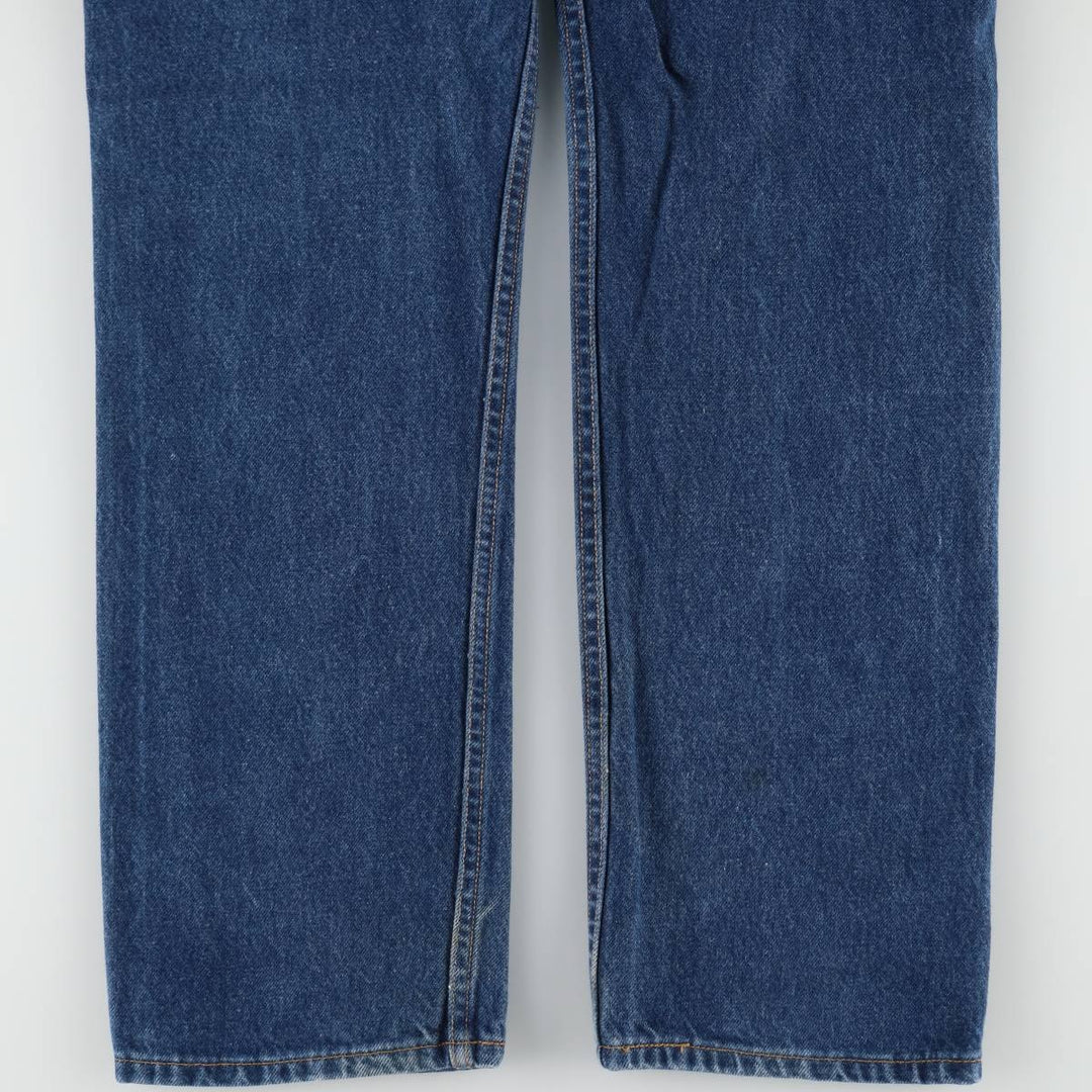 90'S Levi's 505 REGULAR FIT STRAIGHT LEG tapered denim pants for men, size W34, vintage cotton blue type Vintage Second Hand