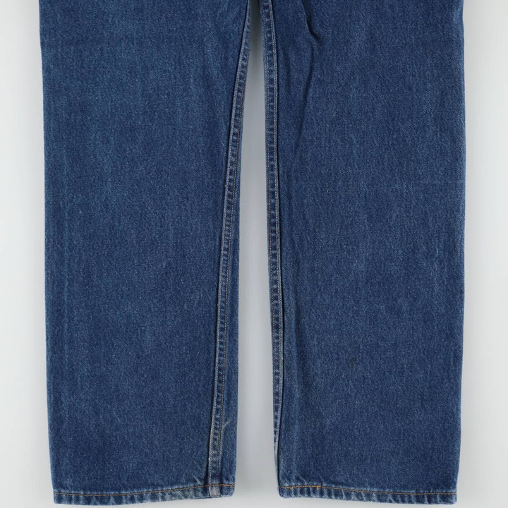 90'S Levi's 505 REGULAR FIT STRAIGHT LEG tapered denim pants for men, size W34, vintage cotton blue type Vintage Second Hand