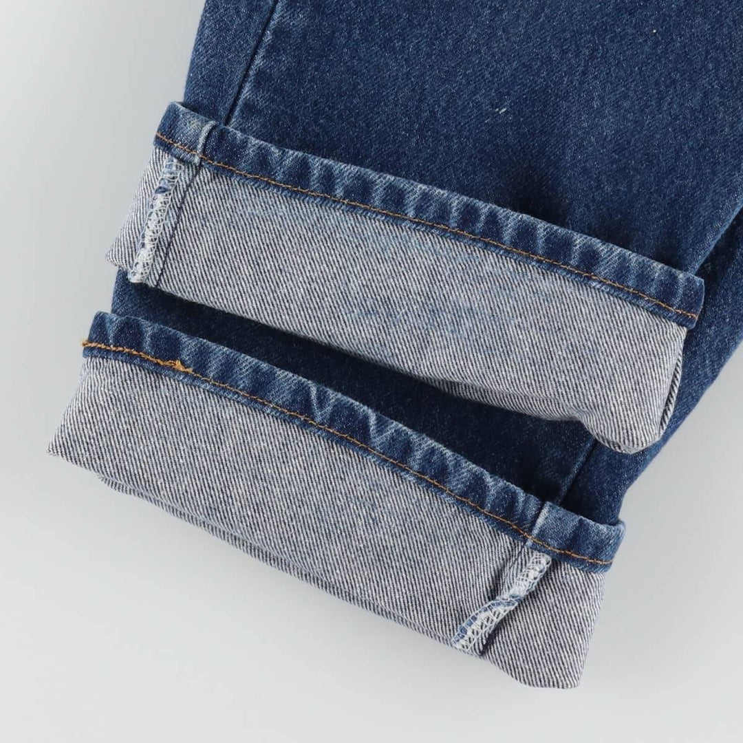 90'S Levi's 505 REGULAR FIT STRAIGHT LEG tapered denim pants for men, size W34, vintage cotton blue type Vintage Second Hand