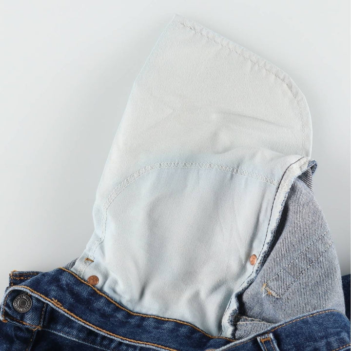 90'S Levi's 505 REGULAR FIT STRAIGHT LEG tapered denim pants for men, size W34, vintage cotton blue type Vintage Second Hand
