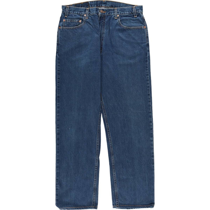 90'S Levi's 505 REGULAR FIT STRAIGHT LEG tapered denim pants for men, size W34, vintage cotton blue type Vintage Second Hand