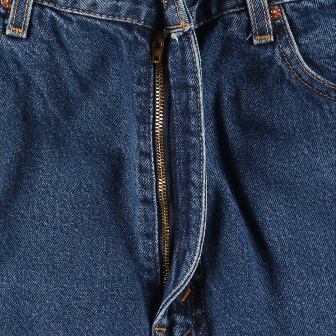 90'S Levi's 505 REGULAR FIT STRAIGHT LEG tapered denim pants for men, size W34, vintage cotton blue type Vintage Second Hand