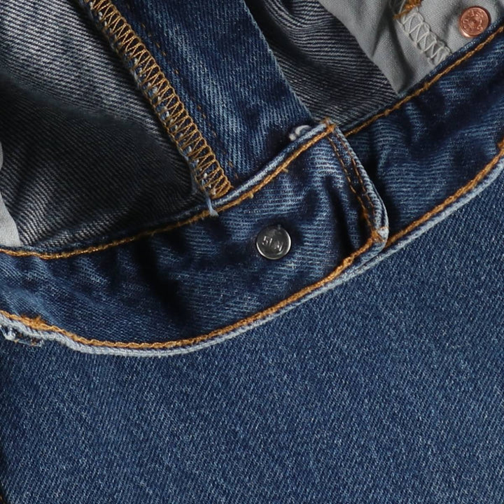 90'S Levi's 505 REGULAR FIT STRAIGHT LEG tapered denim pants for men, size W34, vintage cotton blue type Vintage Second Hand