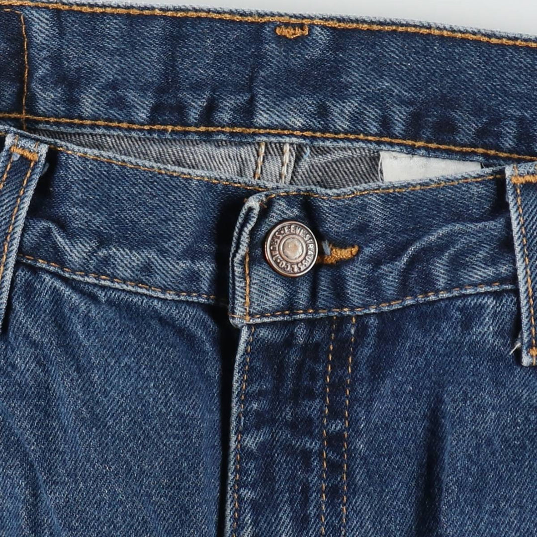 90'S Levi's 505 REGULAR FIT STRAIGHT LEG tapered denim pants for men, size W34, vintage cotton blue type Vintage Second Hand