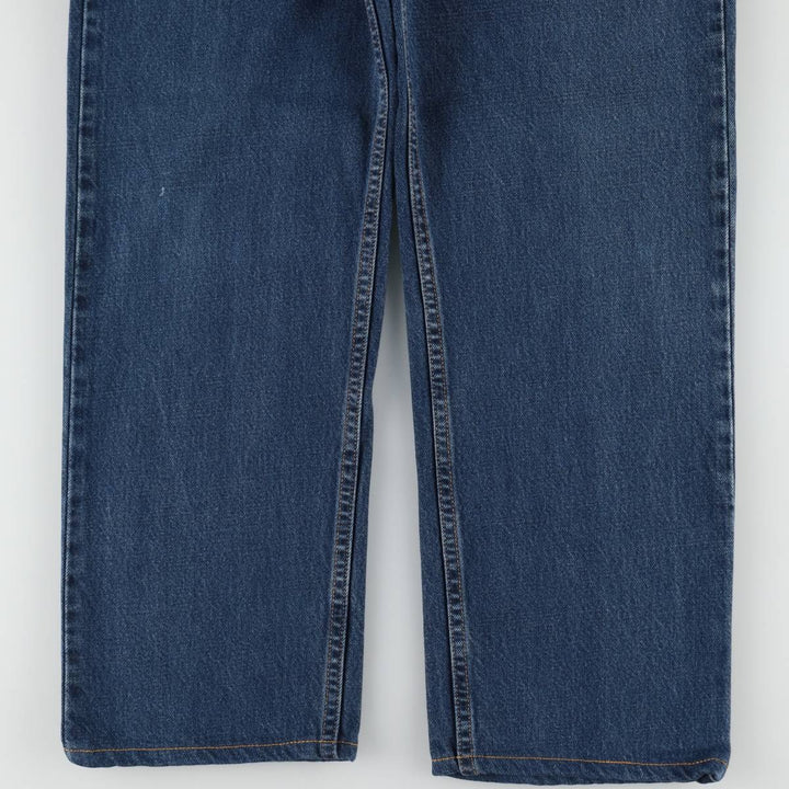 90'S Levi's 505 REGULAR FIT STRAIGHT LEG tapered denim pants for men, size W34, vintage cotton blue type Vintage Second Hand