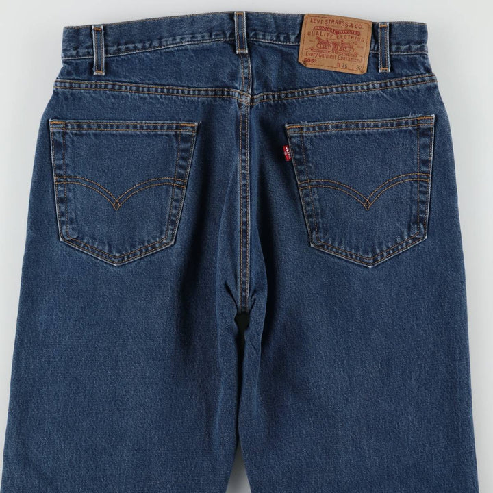 90'S Levi's 505 REGULAR FIT STRAIGHT LEG tapered denim pants for men, size W34, vintage cotton blue type Vintage Second Hand