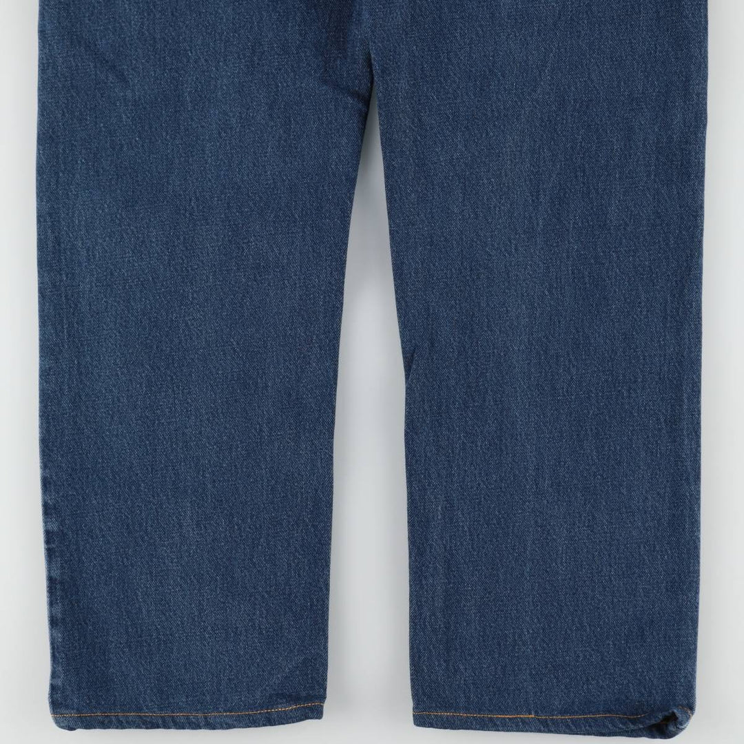 90'S Levi's 505 REGULAR FIT STRAIGHT LEG tapered denim pants for men, size W34, vintage cotton blue type Vintage Second Hand