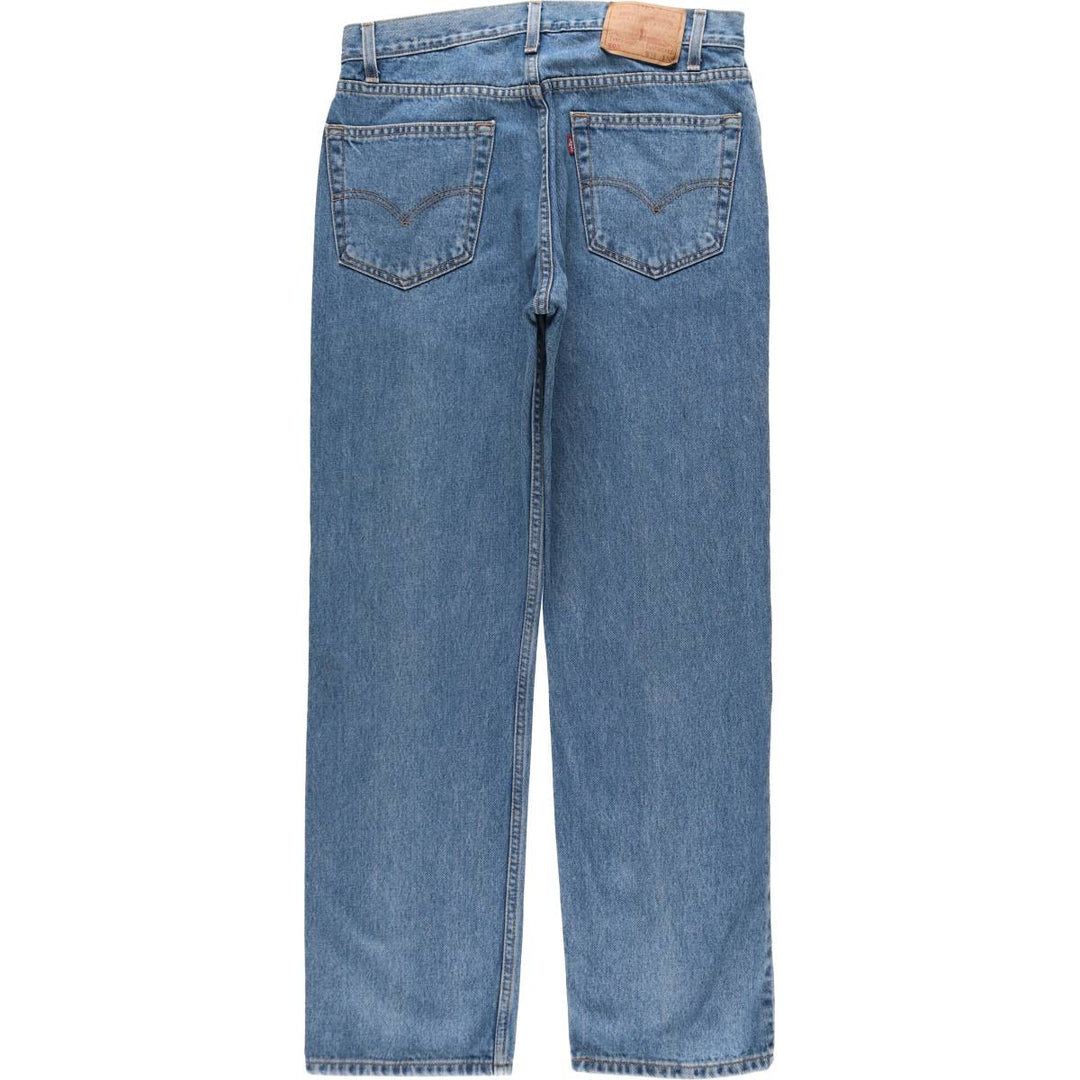 90'S Levi's 505 REGULAR FIT STRAIGHT LEG tapered denim pants for men, size W34, vintage cotton blue type Vintage Second Hand