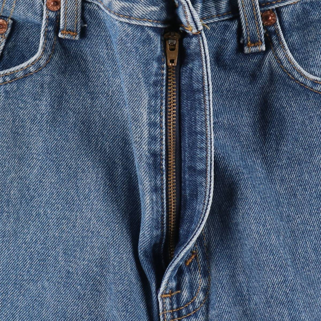 90'S Levi's 505 REGULAR FIT STRAIGHT LEG tapered denim pants for men, size W34, vintage cotton blue type Vintage Second Hand