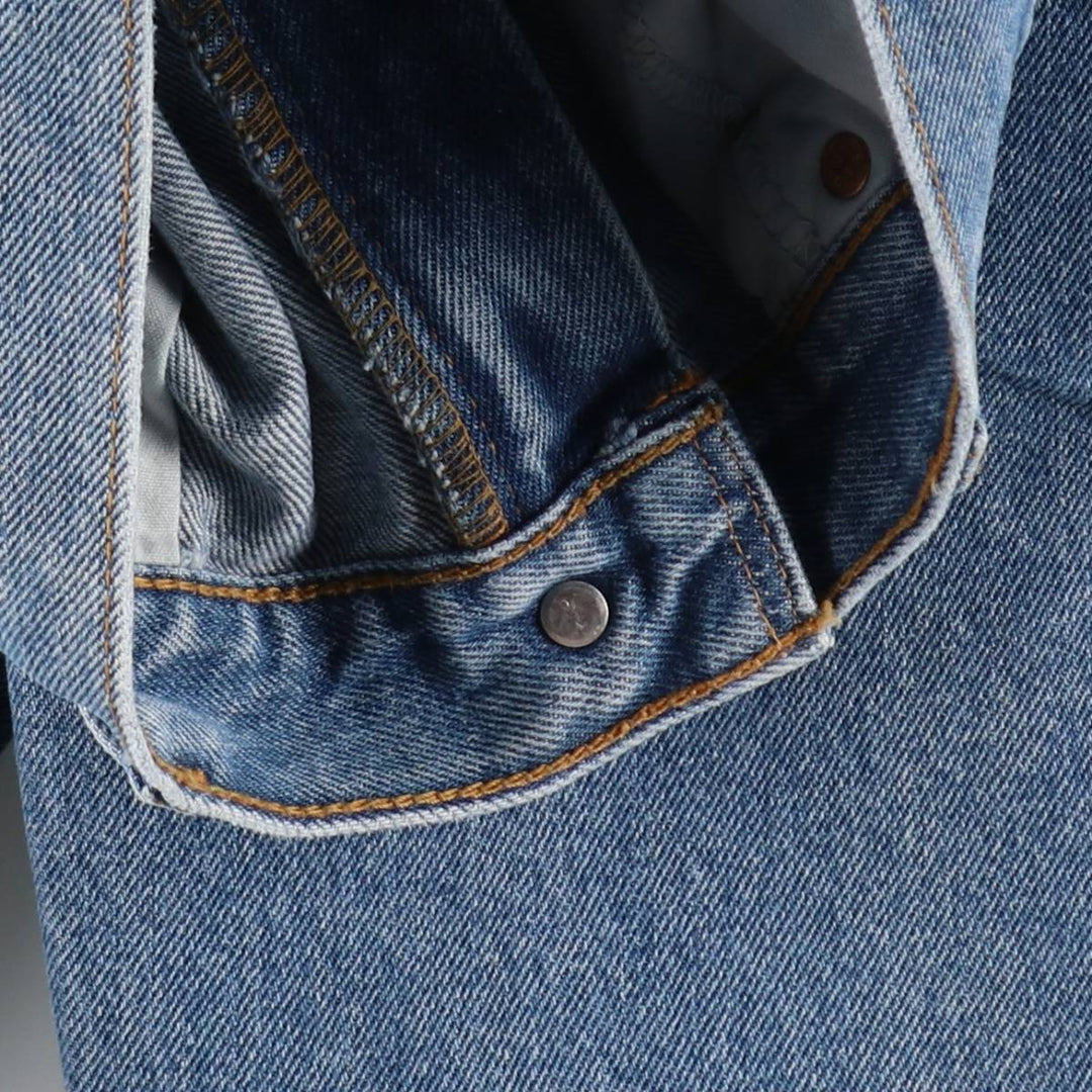 90'S Levi's 505 REGULAR FIT STRAIGHT LEG tapered denim pants for men, size W34, vintage cotton blue type Vintage Second Hand