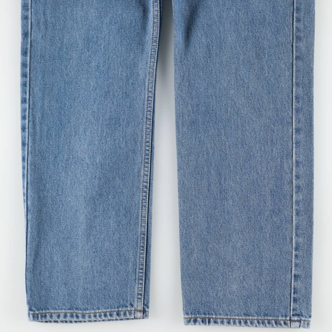 90'S Levi's 505 REGULAR FIT STRAIGHT LEG tapered denim pants for men, size W34, vintage cotton blue type Vintage Second Hand