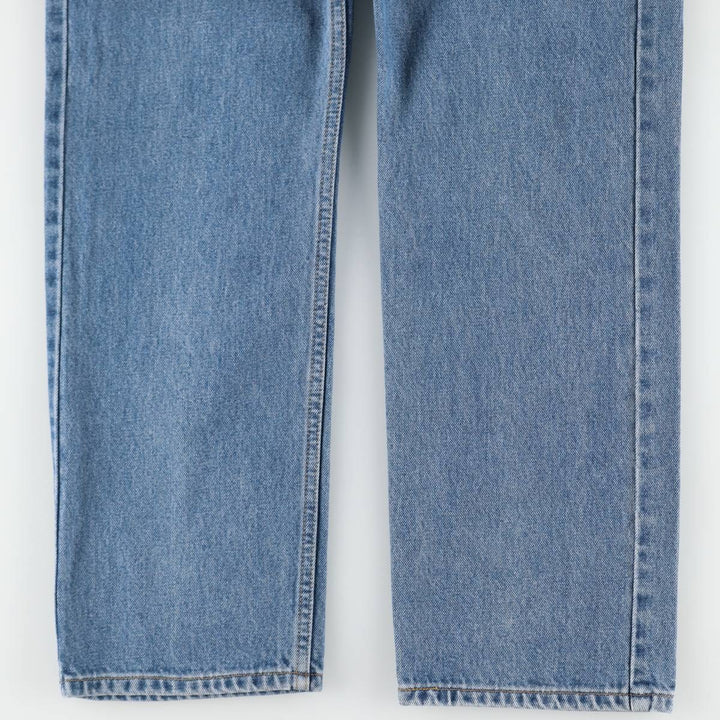 90'S Levi's 505 REGULAR FIT STRAIGHT LEG tapered denim pants for men, size W34, vintage cotton blue type Vintage Second Hand