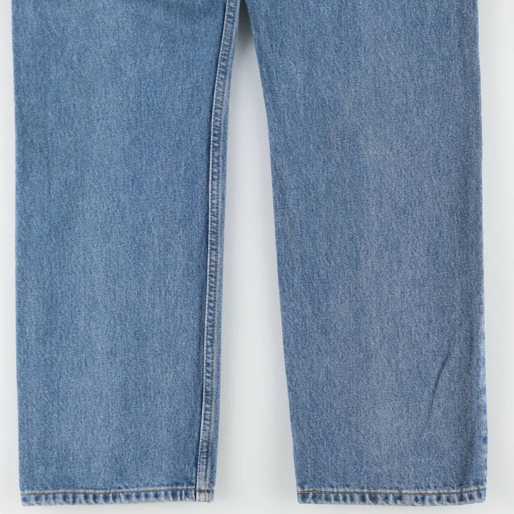 90'S Levi's 505 REGULAR FIT STRAIGHT LEG tapered denim pants for men, size W34, vintage cotton blue type Vintage Second Hand