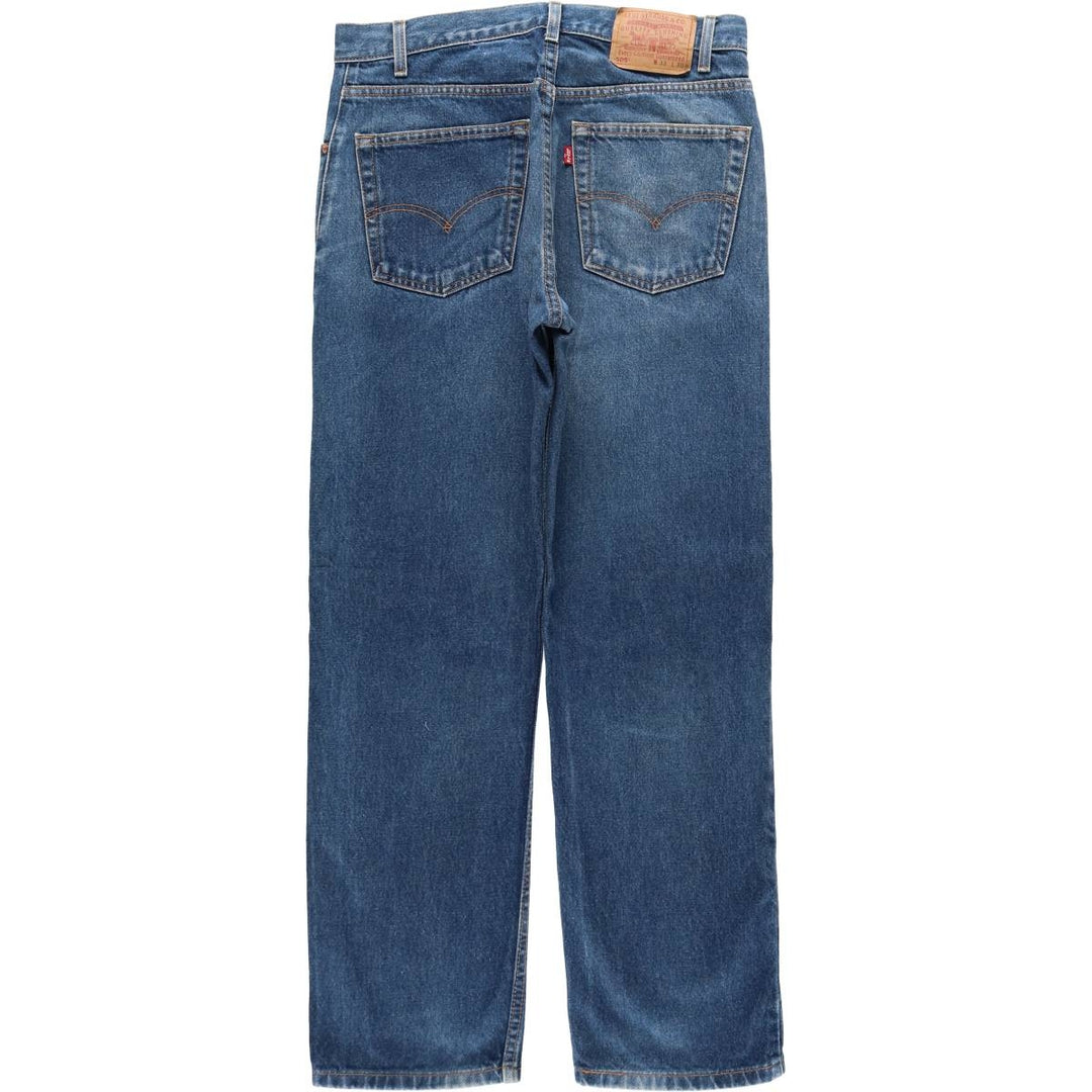 00'S Levi's 505 REGULAR FIT tapered denim pants for men, size w33 cotton blue type Vintage Second Hand