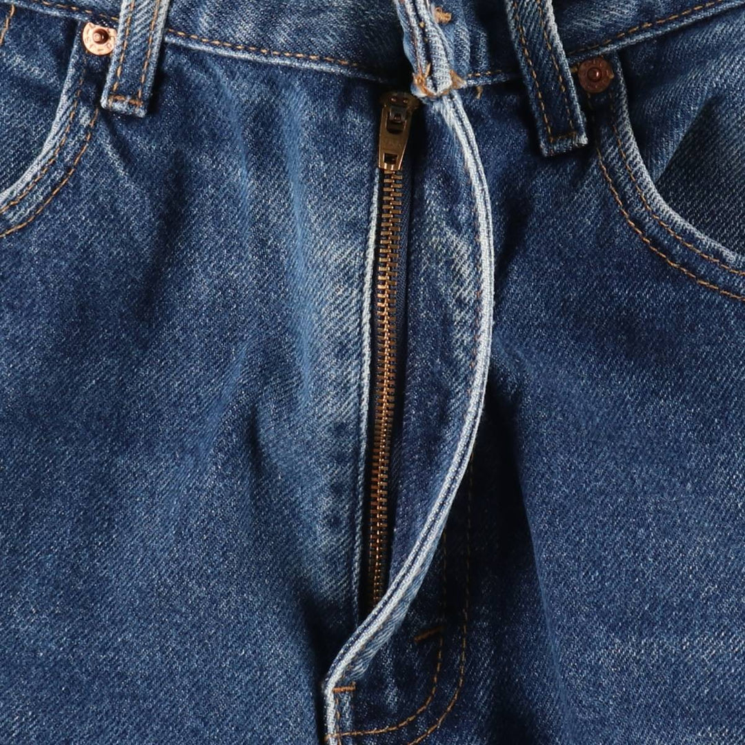 00'S Levi's 505 REGULAR FIT tapered denim pants for men, size w33 cotton blue type Vintage Second Hand