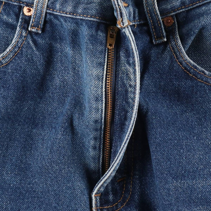 00'S Levi's 505 REGULAR FIT tapered denim pants for men, size w33 cotton blue type Vintage Second Hand