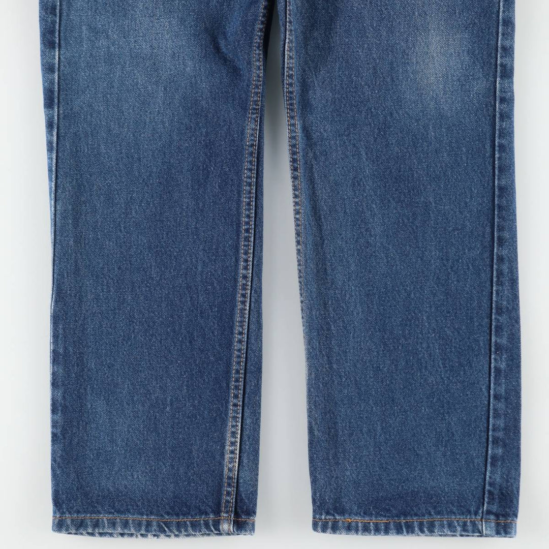 00'S Levi's 505 REGULAR FIT tapered denim pants for men, size w33 cotton blue type Vintage Second Hand