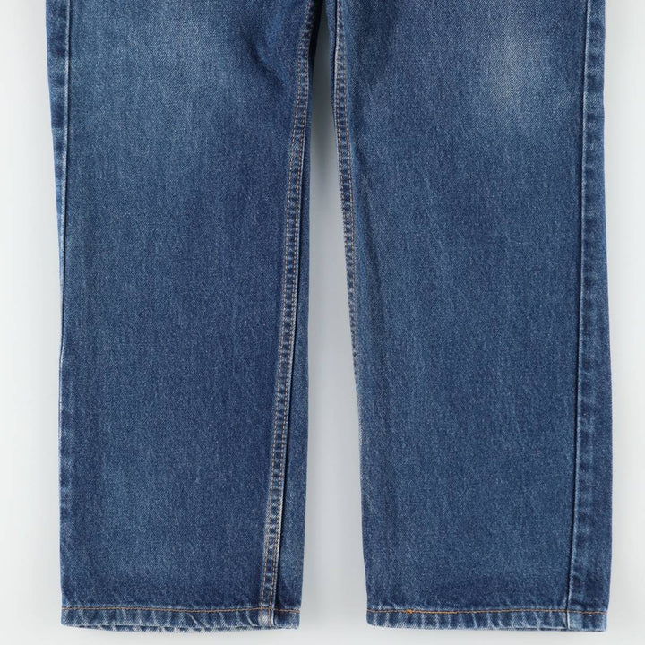00'S Levi's 505 REGULAR FIT tapered denim pants for men, size w33 cotton blue type Vintage Second Hand